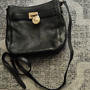 Black Leather Crossbody Bag